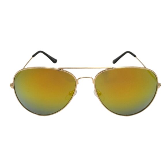 9000 | Goue Mirror Aviator Sunglasses - Picture 1 of 5